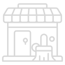 Cleaning shop icon